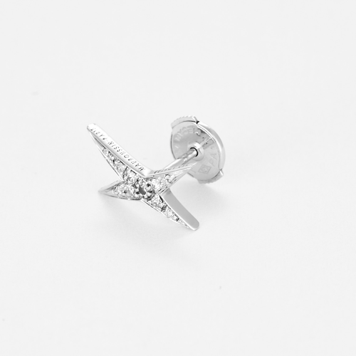 Boucles d'oreilles Maubousssin - Mes Nuances à Toi - Boucles d'oreilles en or gris et diamants 58 Facettes DV22481-2