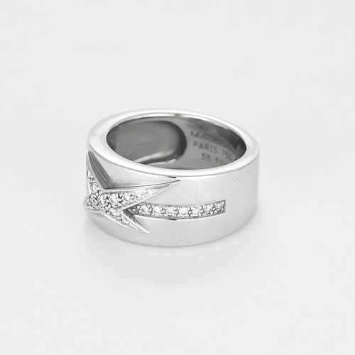 Bague 55 MAUBOUSSIN - Mes nuances à toi - Bague en or gris et diamants 58 Facettes DV22481-1