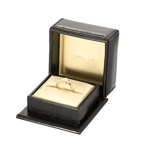 Bague 55 CHOPARD -  Happy diamonds - Bague coeur en or jaune et diamants 58 Facettes DV21885-4