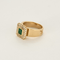 Bague 51 Bague en or jaune émeraude et diamants 58 Facettes DV0421-3
