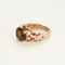 Bague 49 MAUBOUSSIN - Bague en or rose quartz fumé, diamants, saphirs oranges 58 Facettes DV21372-1