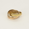 Bague 52 CARTIER- MUST - Trinity - Bague trois anneaux en or de trois couleurs. 58 Facettes DV17546-2