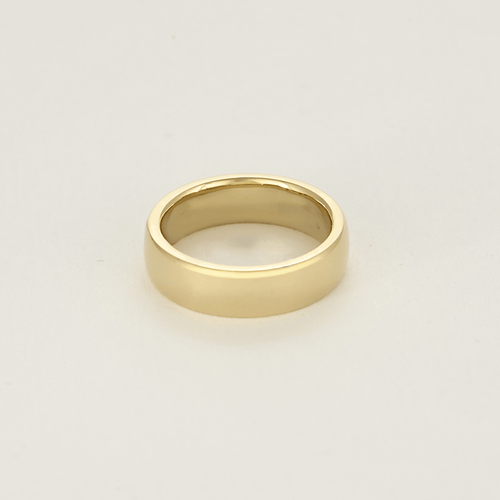 Bague 51 Large alliance en or jaune et diamants 58 Facettes DV20246-1