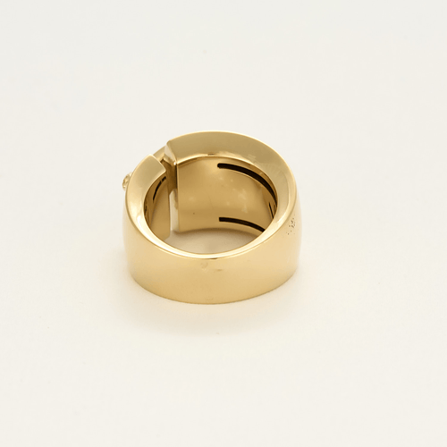 Bague 53 CHAUMET - Lien - Large Bague en or jaune et diamants 58 Facettes DV22403-1-53-2