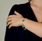Bracelet Van Cleef & Arpels Bracelet Vintage Alhambra 5 motifs en or jaune et malachite 58 Facettes DV14259-2