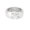Bague 54 CHAUMET - Bague double lien en or gris et diamants 58 Facettes DDV0975-6