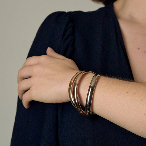 Bracelet CARTIER - Trinity - Extra Large - Bracelet trois anneaux trois ors 58 Facettes DV20803-1
