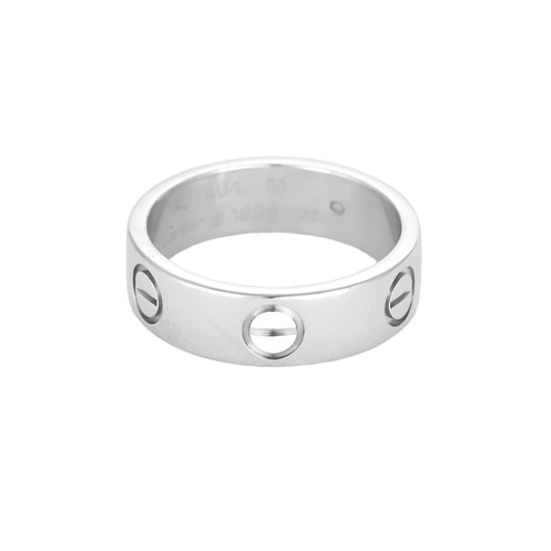 Bague 51 Cartier - Love - Classique - Alliance en or gris 58 Facettes DV21963-1