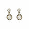 Boucles d'oreilles Boucles d'oreilles dormeuse en Or jaune, platine te diamants 58 Facettes DV0665-8