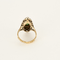 Bague 55 Bague marquise en or jaune, argent, diamants et émeraude 58 Facettes DV21134-2