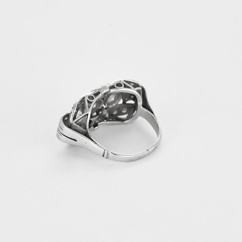 Bague 51 Bague en platine et diamants 58 Facettes DV22972-3-51-2