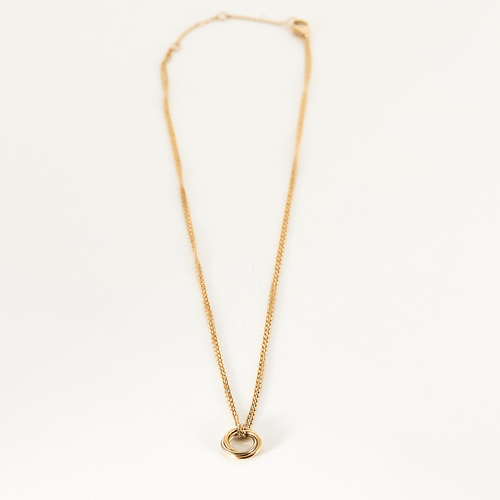 Collier Cartier - Trinity - Mini Modèle - Collier en or de trois couleurs 58 Facettes DV17058-13