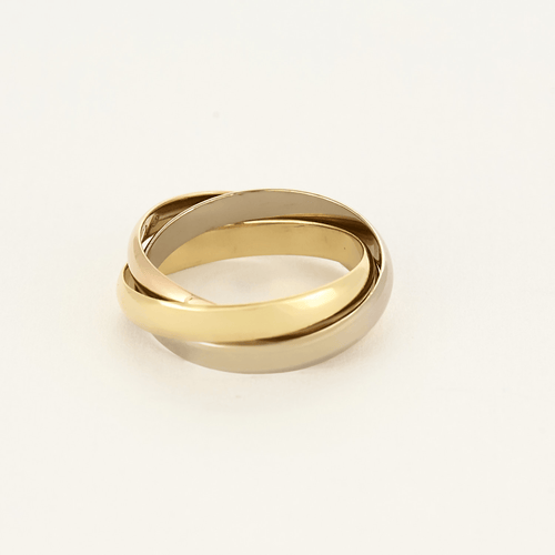 Bague 49 Cartier Bague Trinity PM en trois ors 58 Facettes DV22522-1