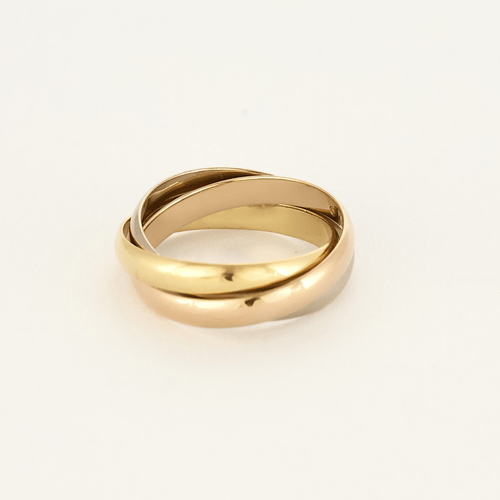 Bague 49 Cartier Bague Trinity PM en trois ors 58 Facettes DV22522-1