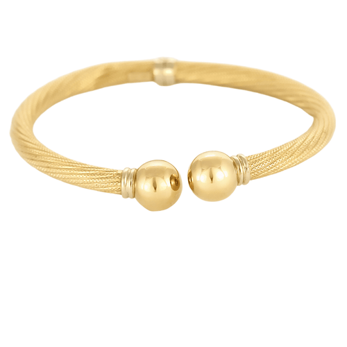 Bracelet Bracelet torque or jaune 58 Facettes DV11394-5