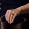Bague 53 Bague en or jaune, saphir et diamants 58 Facettes DV0665-9-53-2