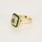 Bague 52 Bague en or jaune, émeraude et diamants 58 Facettes DV23103-1-52-1