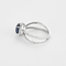 Bague 53 Bague en or gris 14K, saphir et diamants 58 Facettes DV23194-1-53-2
