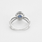 Bague 53 Bague en or gris 14K, saphir et diamants 58 Facettes DV23194-1-53-2