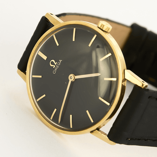 Montre OMEGA - Vintage black Dial - Montre en or jaune 58 Facettes DV15048-15