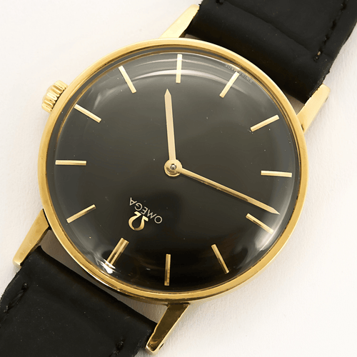 Montre OMEGA - Vintage black Dial - Montre en or jaune 58 Facettes DV15048-15