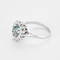 Bague 54 Bague en or blanc, aigue-marine et diamants 58 Facettes DV22061-1