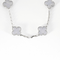 Collier Van Cleef & Arpels -Vintage Alhambra 10 motifs - Collier en or gris et calcédoine 58 Facettes DV0830-32