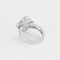 Bague 51 Van Cleef & Arpels - Alhambra -Bague en or gris, nacre et diamant 58 Facettes DV0830-34-51-2