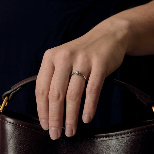 Bague 50 MAUBOUSSIN - Tu es le sel de ma vie n°1 - Bague en or gris et diamant 58 Facettes DV20648-1