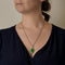 Collier Chaîne et pendentif en or gris, jade et diamants 58 Facettes DV0513-4