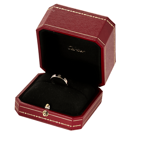 Bague 50 CARTIER - LOVE - Bague Alliance Or Gris et Diamant 58 Facettes DV22795-1