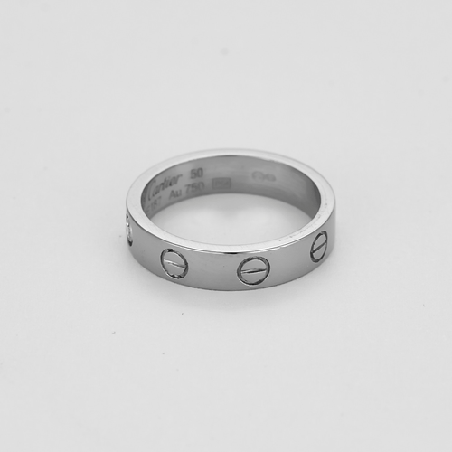 Bague 50 CARTIER - LOVE - Bague Alliance Or Gris et Diamant 58 Facettes DV22795-1