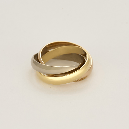 Bague 53 Cartier - Trinity Classique - Bague trois anneaux en or de trois couleurs 58 Facettes DV22624-2