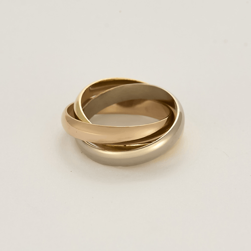 Bague 53 Cartier - Trinity Classique - Bague trois anneaux en or de trois couleurs 58 Facettes DV22624-2