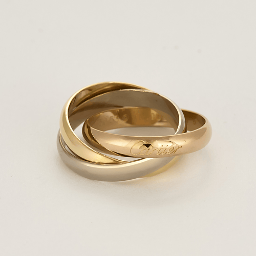 Bague 53 Cartier - Trinity Classique - Bague trois anneaux en or de trois couleurs 58 Facettes DV22624-2