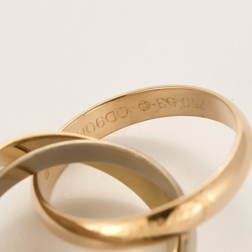 Bague 53 Cartier - Trinity Classique - Bague trois anneaux en or de trois couleurs 58 Facettes DV22624-2