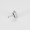 Boucles d'oreilles Van Cleef & Arpels Sweet Alhambra Puces d’oreilles en or gris et nacre blanche 58 Facettes DDV22876-3