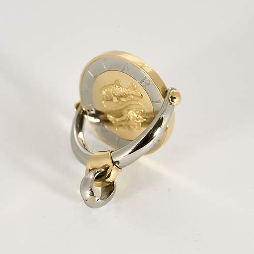 Pendentif BULGARI - TONDO Zodiaque - Pendentif en or jaune et acier. 58 Facettes DV12207-2