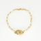 Bracelet Dinh Van Menottes R10 Bracelet en or jaune et diamants 58 Facettes DV21602-14