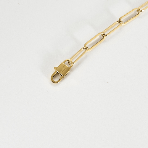 Bracelet Dinh Van Menottes R10 Bracelet en or jaune et diamants 58 Facettes DV21602-14