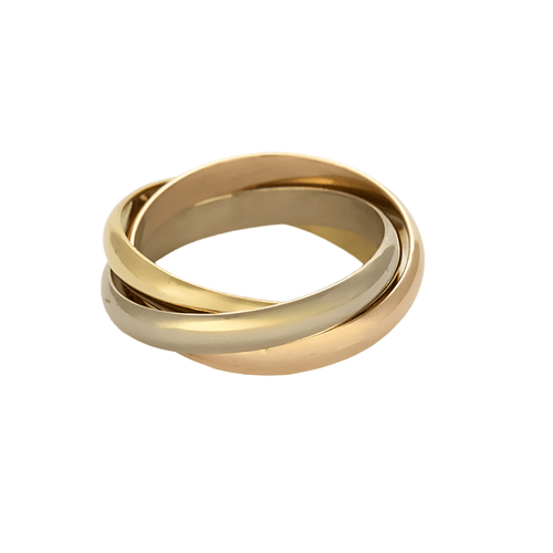 Bague 59 Cartier Trinity Bague en trois ors 58 Facettes DV21602-12