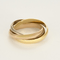 Bague 59 Cartier Trinity Bague en trois ors 58 Facettes DV21602-12