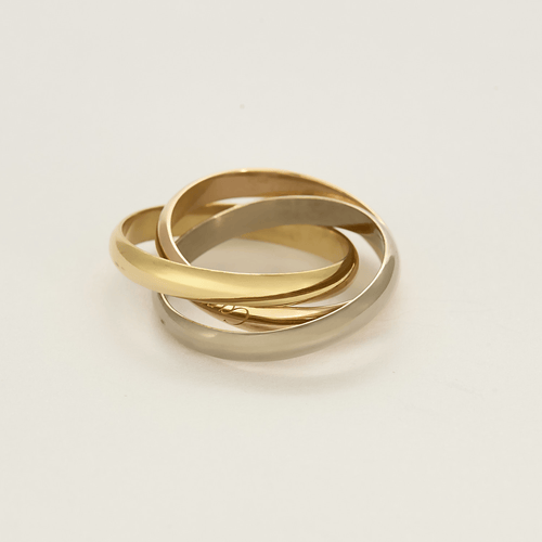 Bague 59 Cartier Trinity Bague en trois ors 58 Facettes DV21602-12