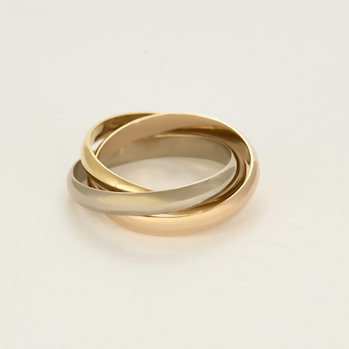 Bague 59 Cartier Trinity Bague en trois ors 58 Facettes DV21602-12