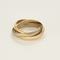 Bague 59 Cartier Trinity Bague en trois ors 58 Facettes DV21602-12