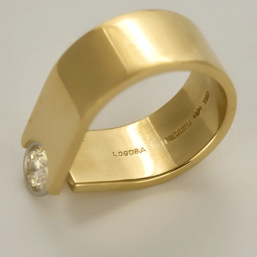 Bague 54 NIESSING - Bague solitaire or jaune et diamant 58 Facettes DV22677-1-54-3