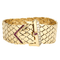 Bracelet Elegant Bracelet ruban or jaune, diamants et rubis 58 Facettes DV22972-13
