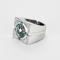Bague 52 VERSACE - Importante Bague chevalière en or gris, topaze et diamants 58 Facettes DV22972-6-52-1