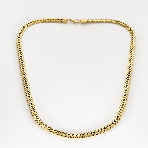 Collier Collier gourmette en or jaune 58 Facettes DV22852-2