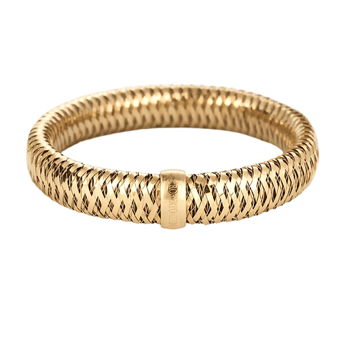 Bracelet ROBERTO COIN - Bracelet souple en or rose et rubis de synthèse 58 Facettes DV22972-16